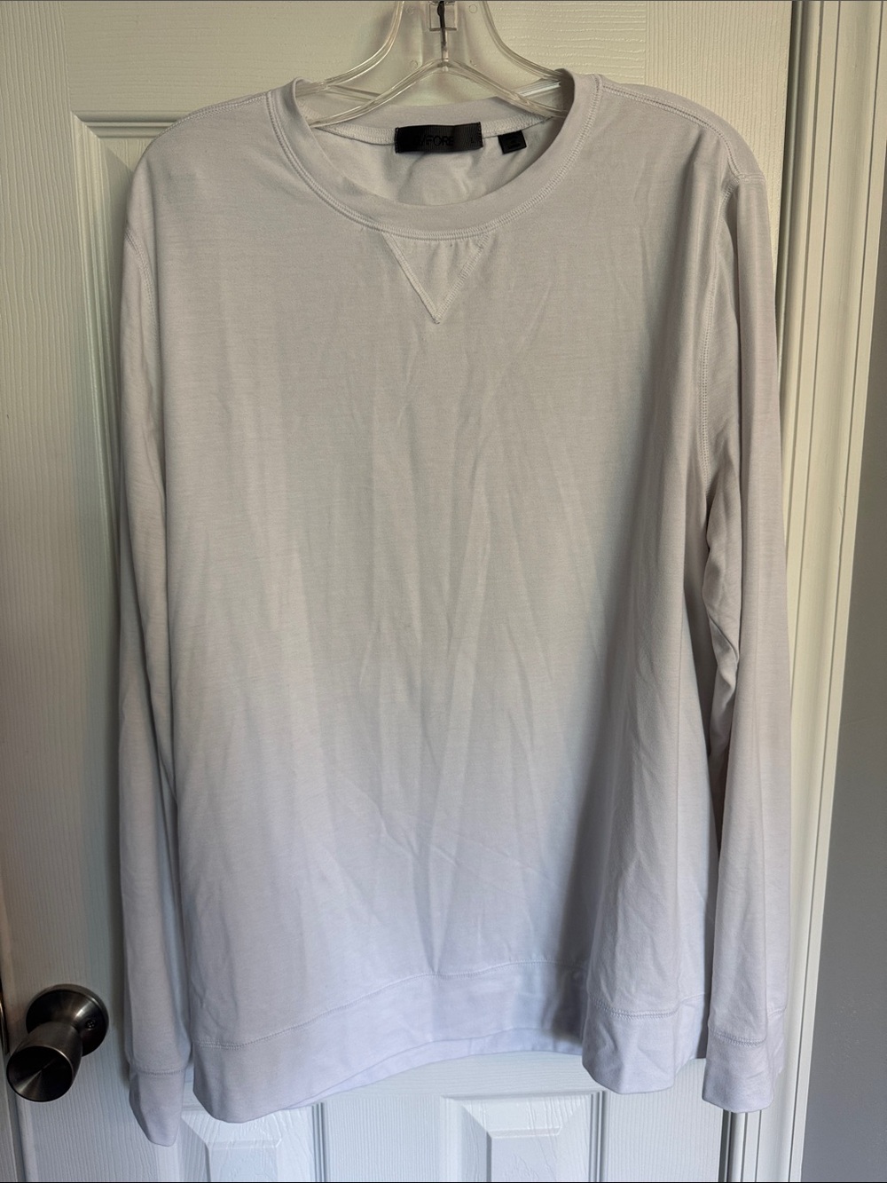 G/FORE Men's Long-Sleeve Crew Shirt in White